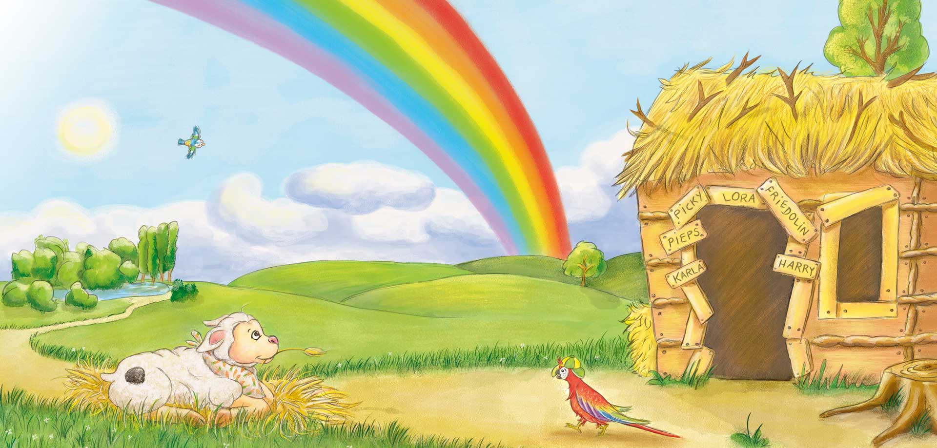 Startseite-Friedolins-Freunde---Regenbogen---Kinderbuch